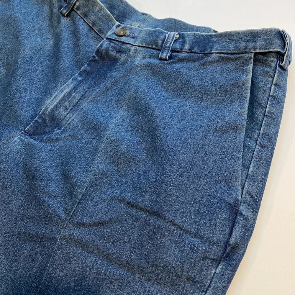 Haggar SZ 44 x 32 Denim Blue Jeans Classic Fit  Stretch Denim New D15 - Picture 13 of 13